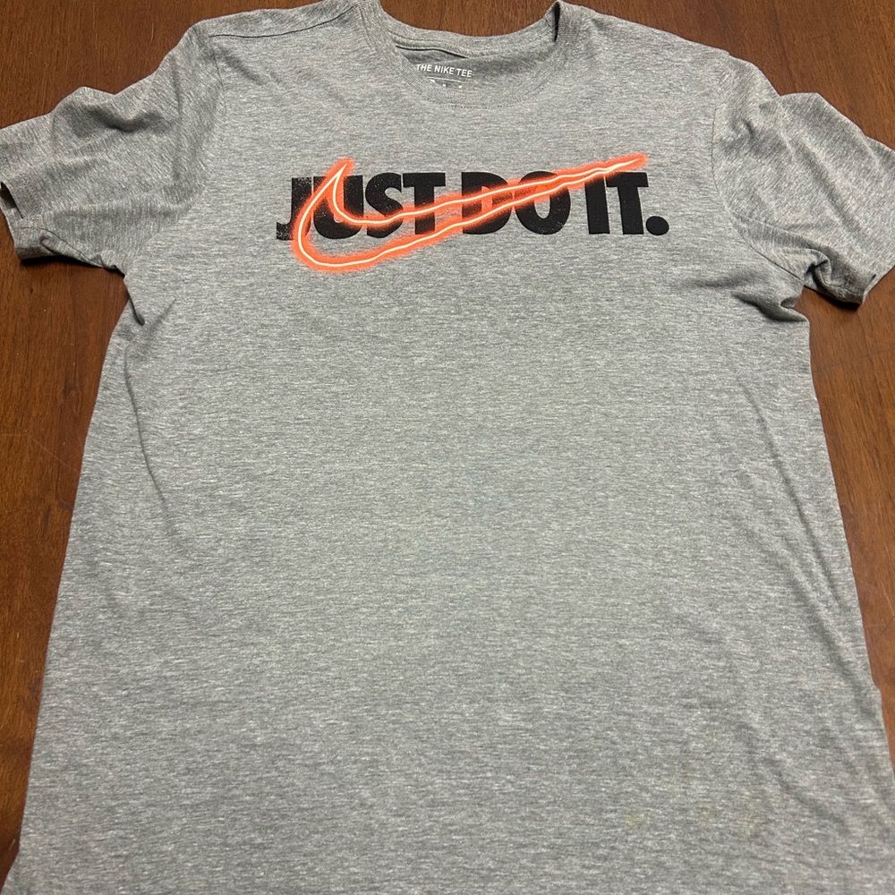 Nike grey “Just do it” shirt, size medium